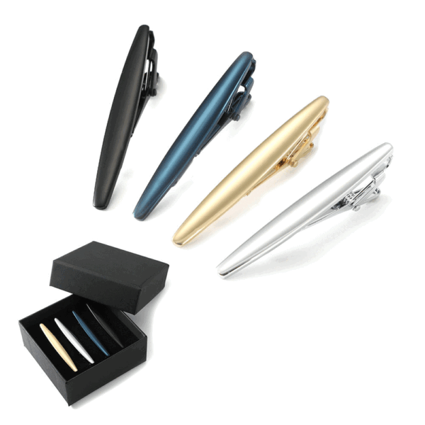 High Quality Personalized Blank Silver Gold Plated Polished Brass Tie Clip For Men